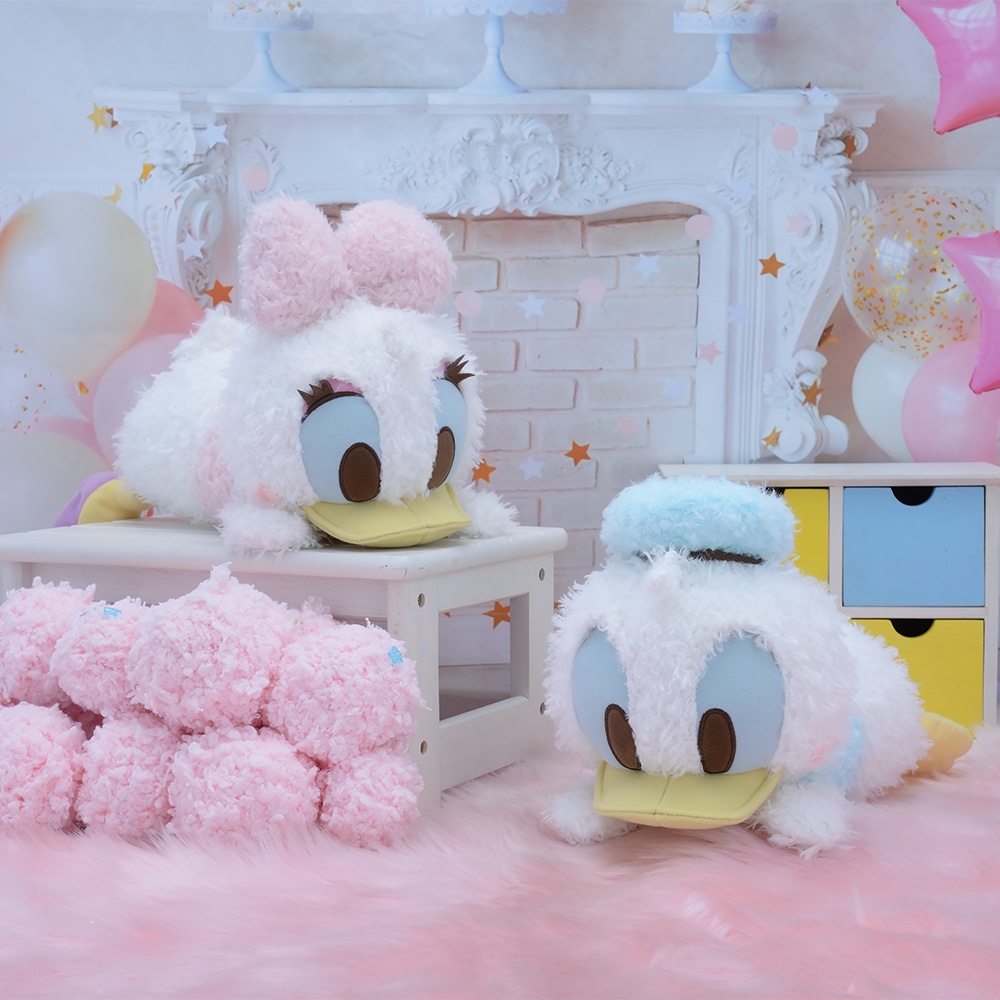 ドナルド デイジー 赤いほっぺ 寝そべり スペシャルぬいぐるみ パステルカラーver セガプラザ