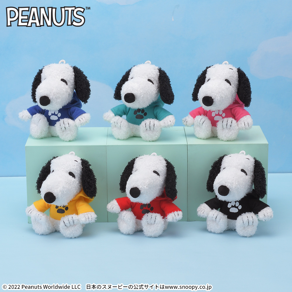 Snoopy カラフルパーカーぬいぐるみ セガプラザ