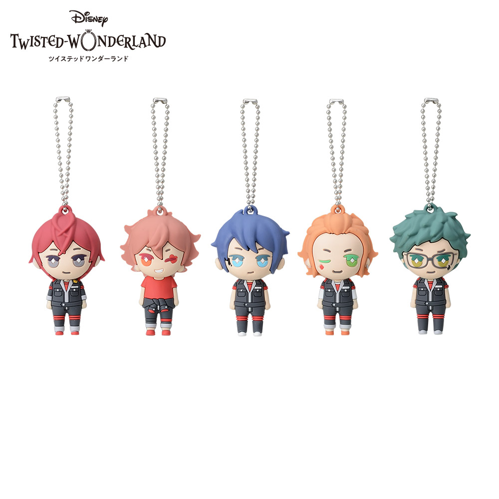 ディズニー ツイステッドワンダーランド モアプラスボールチェーン付3dラバーマスコット ハーツラビュル寮 セガプラザ